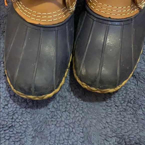 8inch Navy Bean Boots size 6